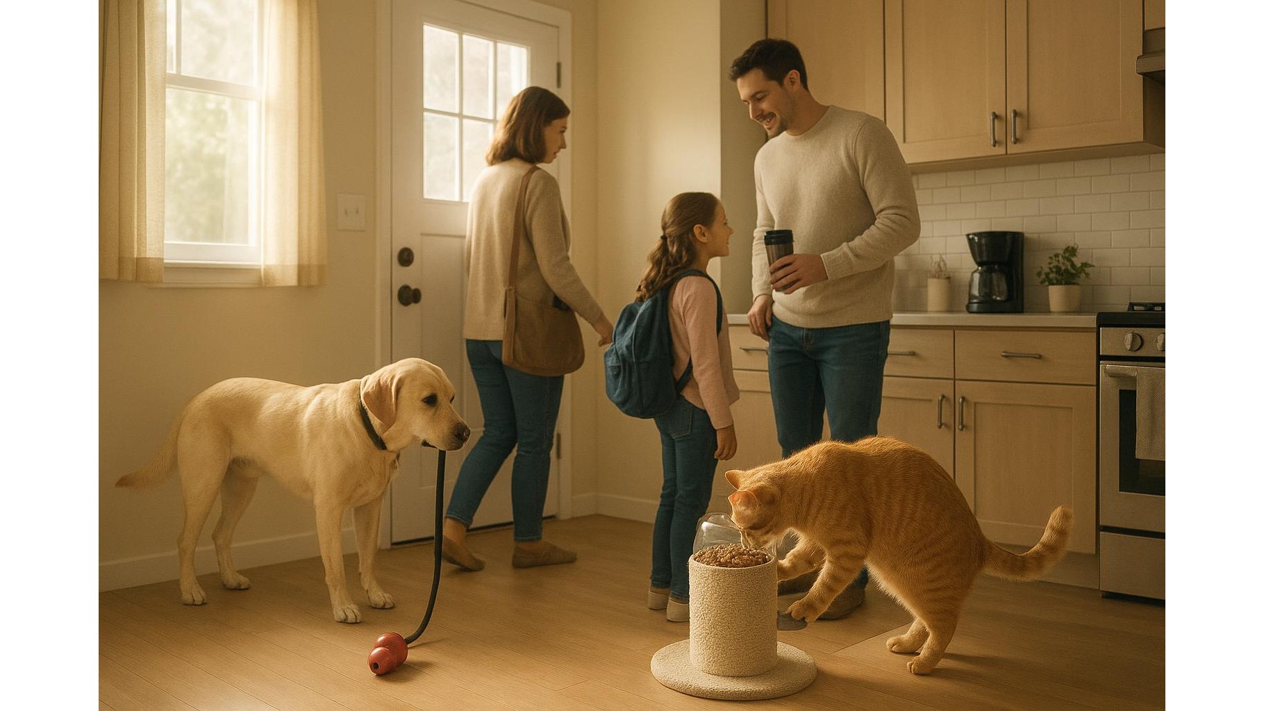 Organizzare una routine mattutina serena con cane e gatto: tempi, giochi e gestione delle corse contro l’orologio
