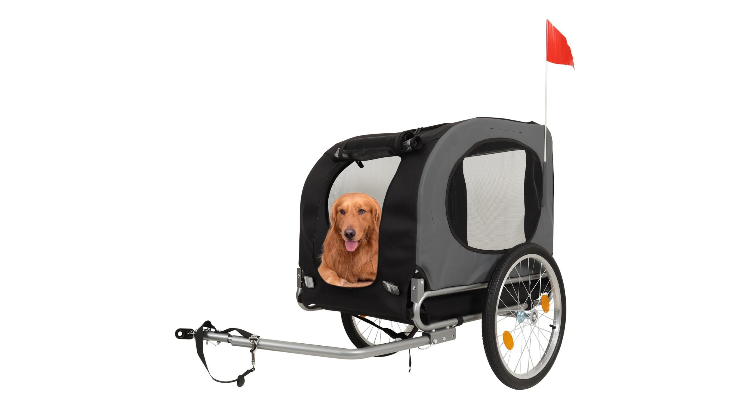 Dog bike trailer & stroller RBFGYIOP, il carrellino 2 in 1 per pedalare col cane ora in super offerta