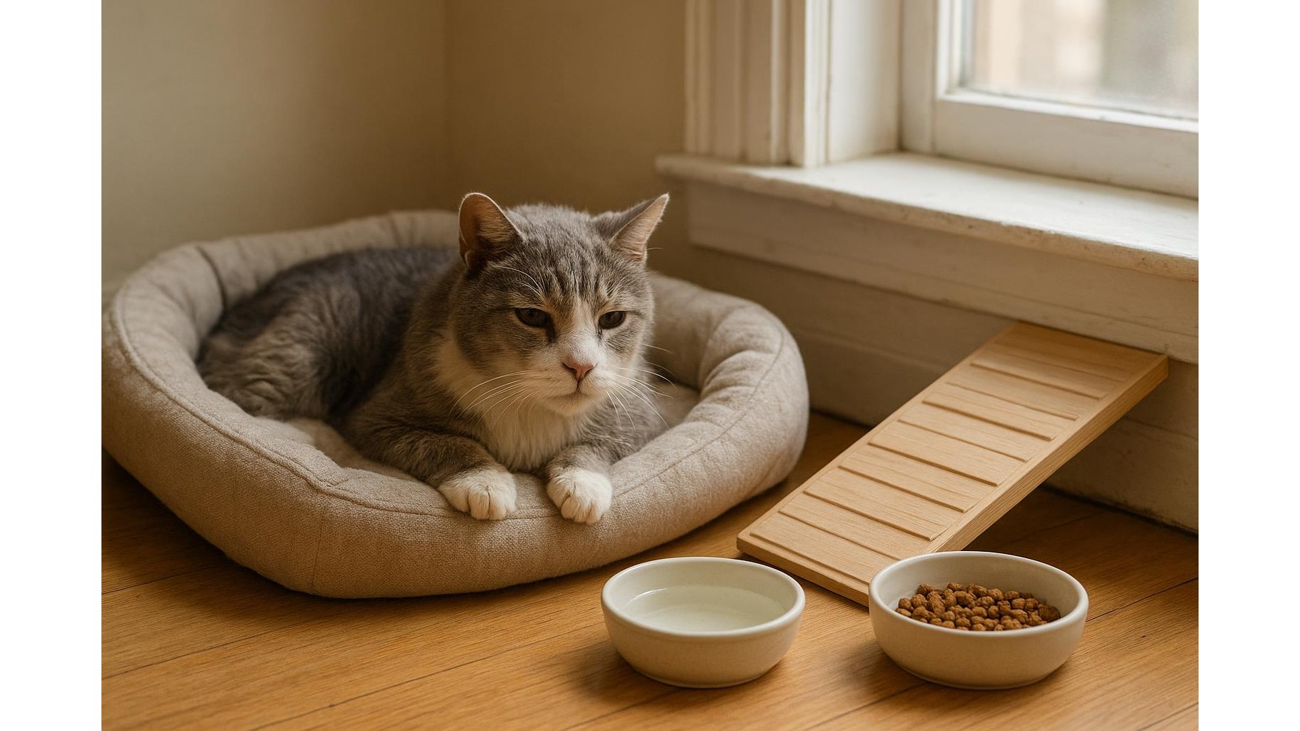 Gatto anziano in casa: segnali di invecchiamento e come adattare ambiente e routine