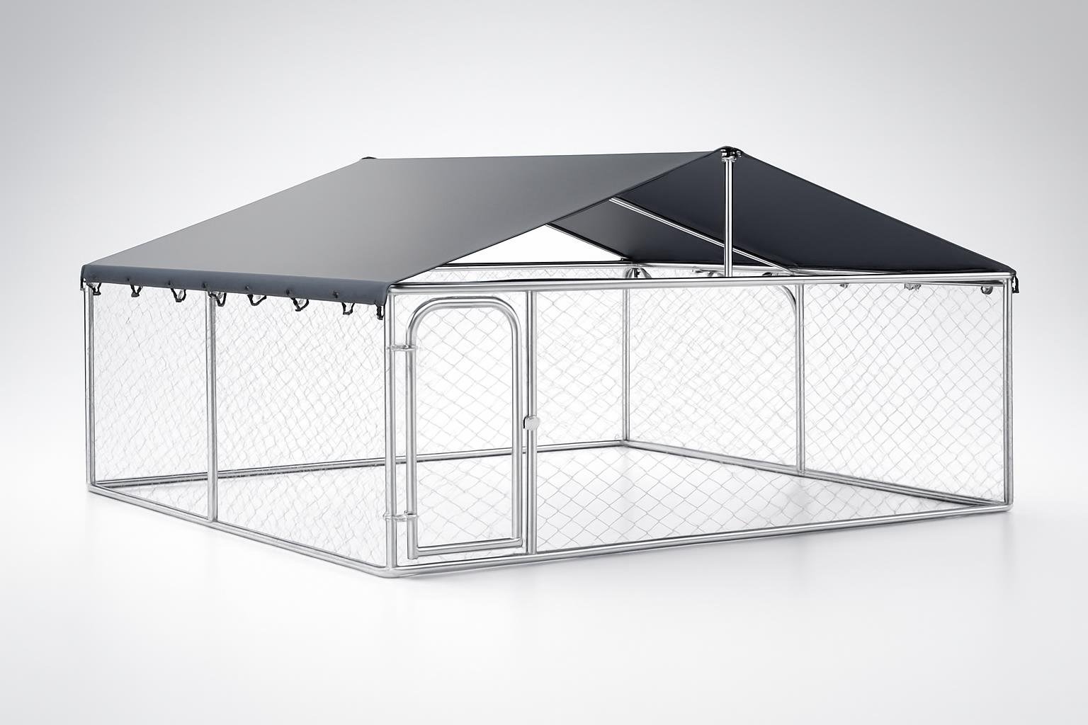 Gabbia per cani da esterno vidaXL 3×3 m, spazio sicuro in giardino per le ore all’aperto