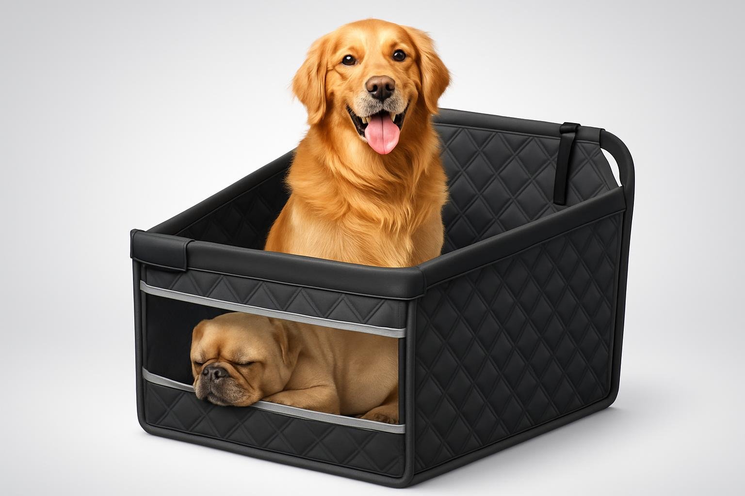 Gimars trasportino auto allargato per cani medi e grandi, viaggiare in sicurezza e comodità