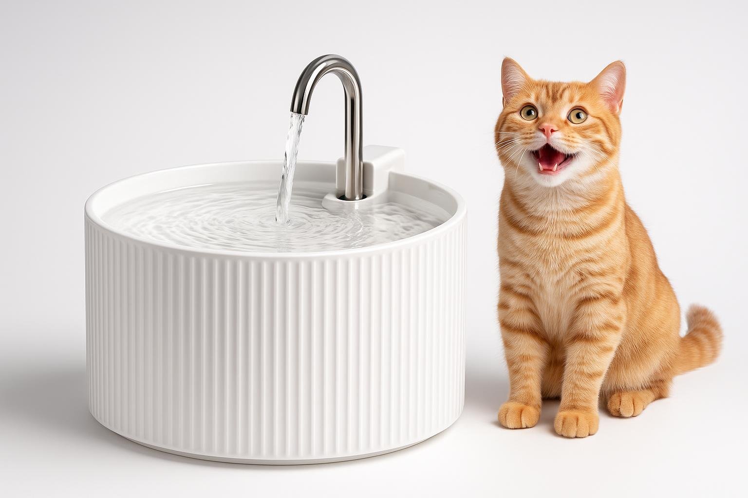 Fontana in ceramica per gatti da 2,2 litri: perché scegliere un modello silenzioso