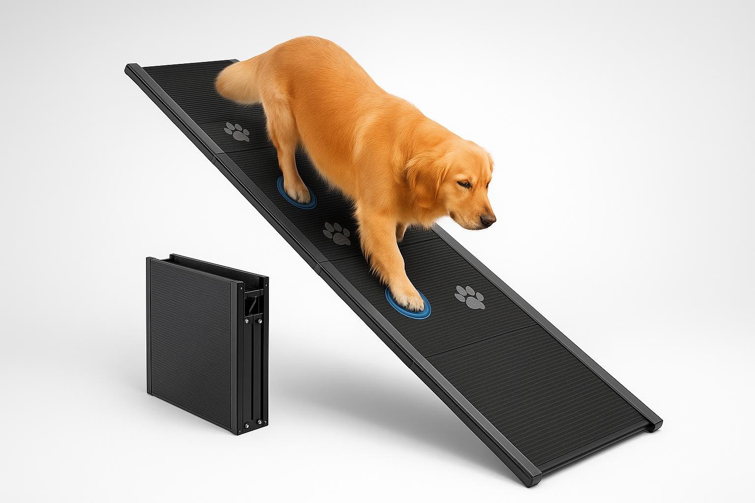 Rampa pieghevole per cani grandi, supporto per salire in auto senza sforzi