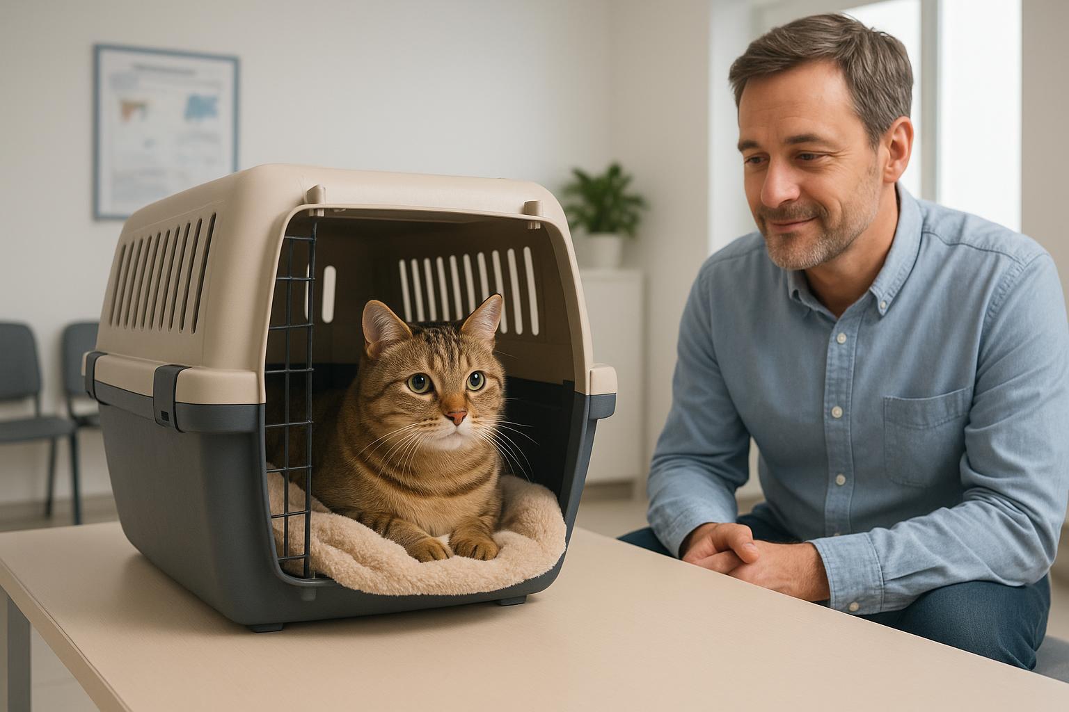 Gatto e visita dal veterinario senza traumi: come abituarlo al trasportino e allo studio