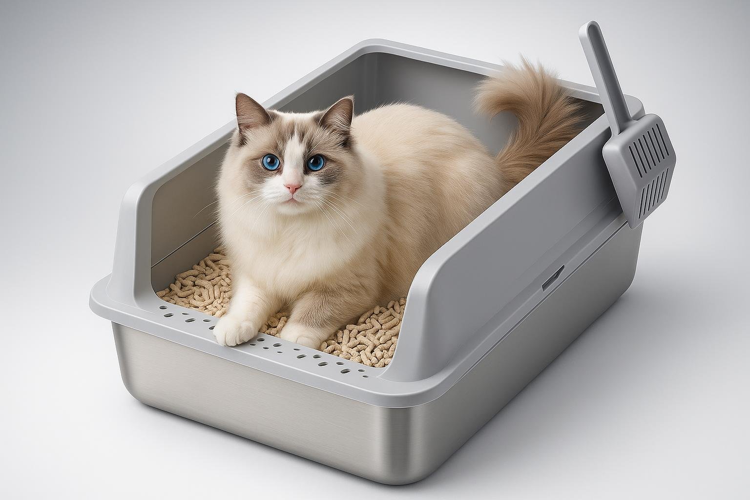 Lettiera in acciaio inox Lifewit XXL: perché sceglierla per gatti che amano scavare