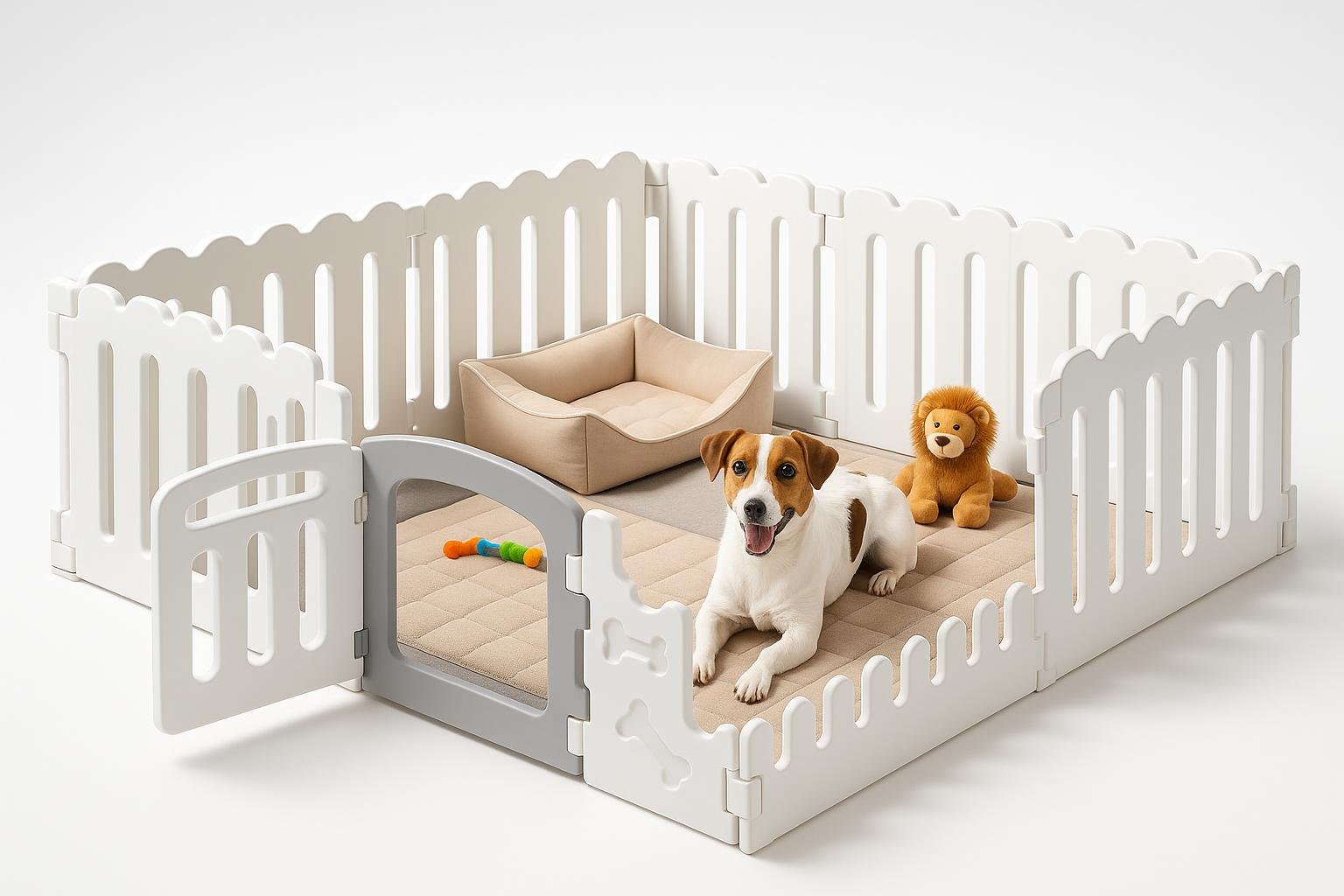 MAMIZO recinto modulare per cani e gatti, soluzione flessibile per gestire gli spazi in casa e in giardino