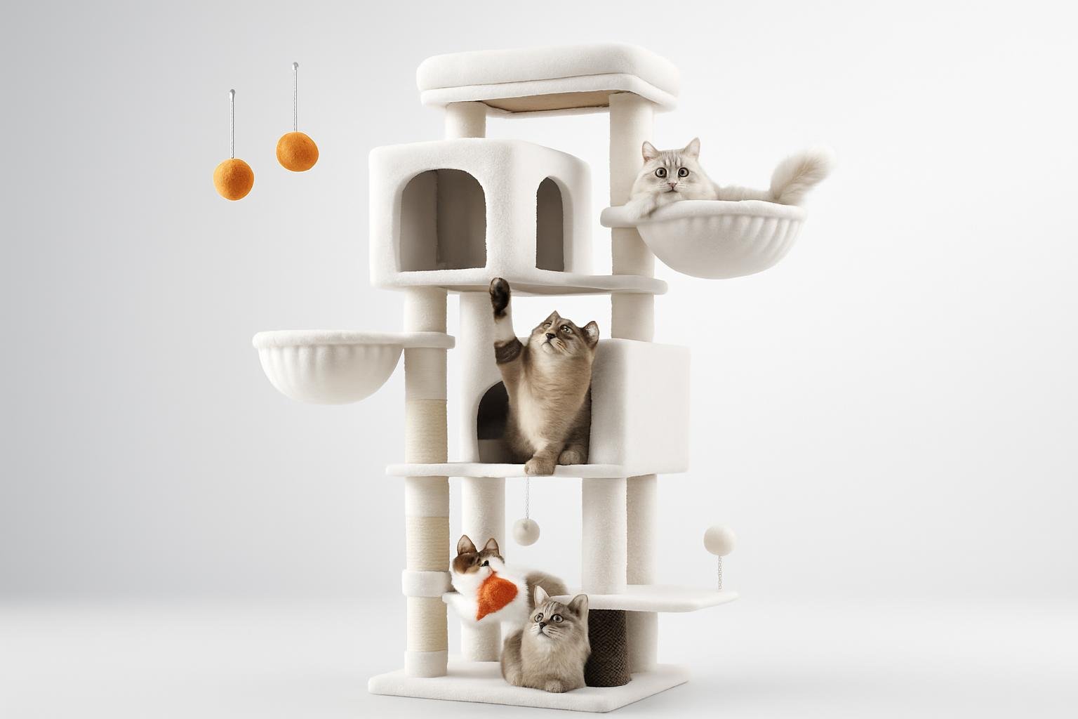 Feandrea albero per gatti alto 175 cm in promozione: quando scegliere una torre tiragraffi extra large