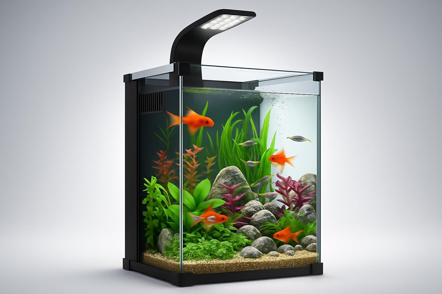PawHut acquario da 36 litri completo di filtro e luce LED: una base compatta per pesci tropicali