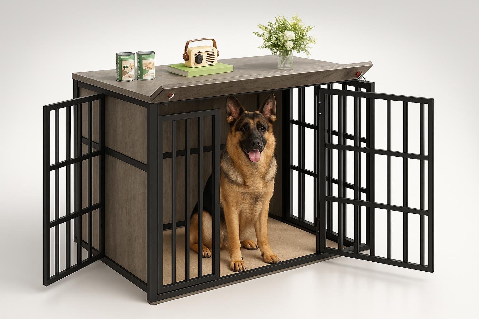 Gabbia per cani Hzuaneri 120 cm da interno, design moderno XXL in sconto su Amazon