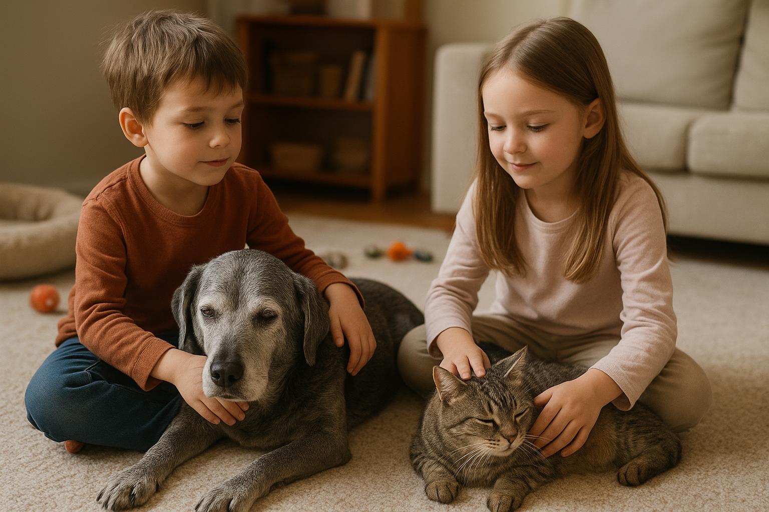 Adottare un cane o un gatto anziano con i bambini: come spiegare la scelta e costruire un legame speciale