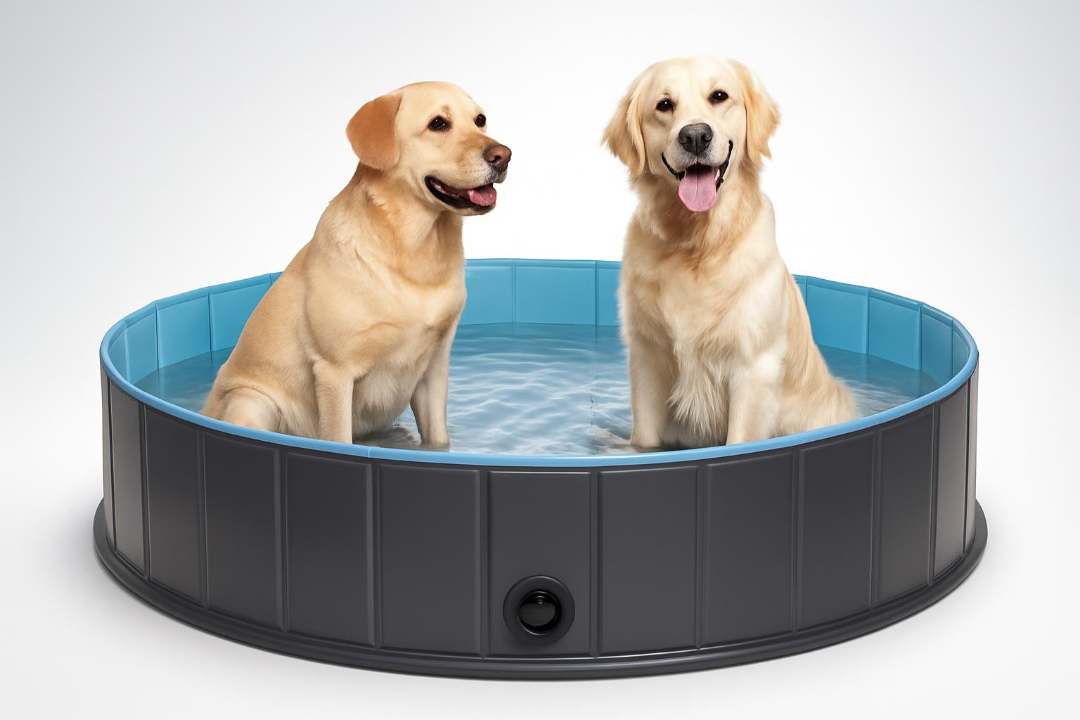 Piscina pieghevole lunaoo per cani, prezzo top su Amazon per rinfrescare l’estate dei pet