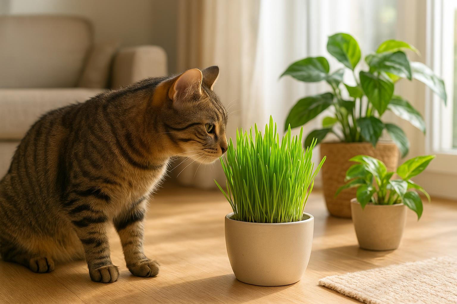 Gatto che mordicchia le piante di casa: rischi, piante sicure e strategie per proteggerlo