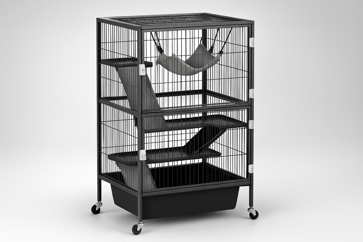 PawHut gabbia a 4 livelli per conigli e furetti in offerta su Amazon