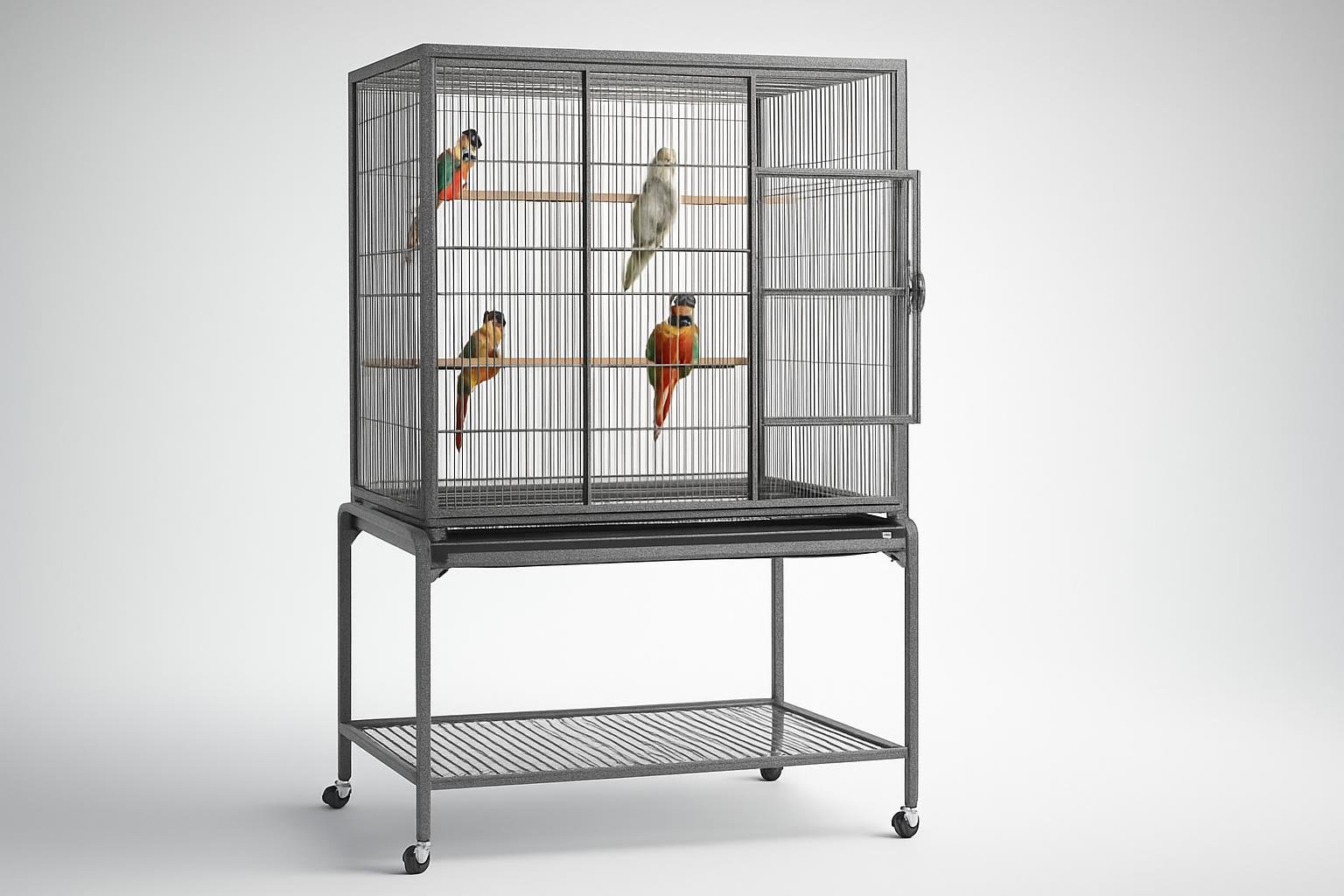 Voliera Yaheetech con ruote: una gabbia spaziosa per pappagalli e piccoli uccelli in offerta su Amazon