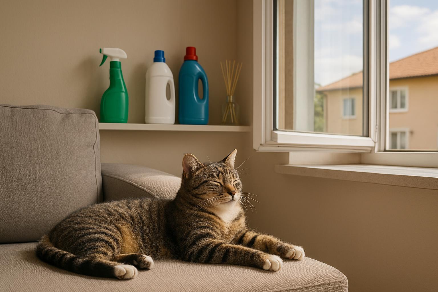 Gatto e odori in casa: come usare profumi, detergenti e diffusori senza disturbarlo