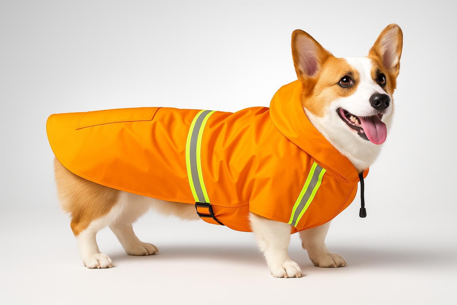 BWBIKE impermeabile per cani con cappuccio, passeggiate asciutte anche con la pioggia