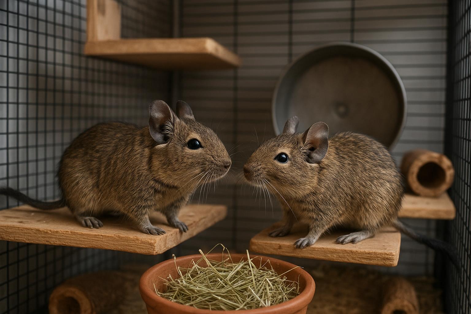 Degu del Cile come pet domestico: cosa sapere prima di adottare questo roditore sociale