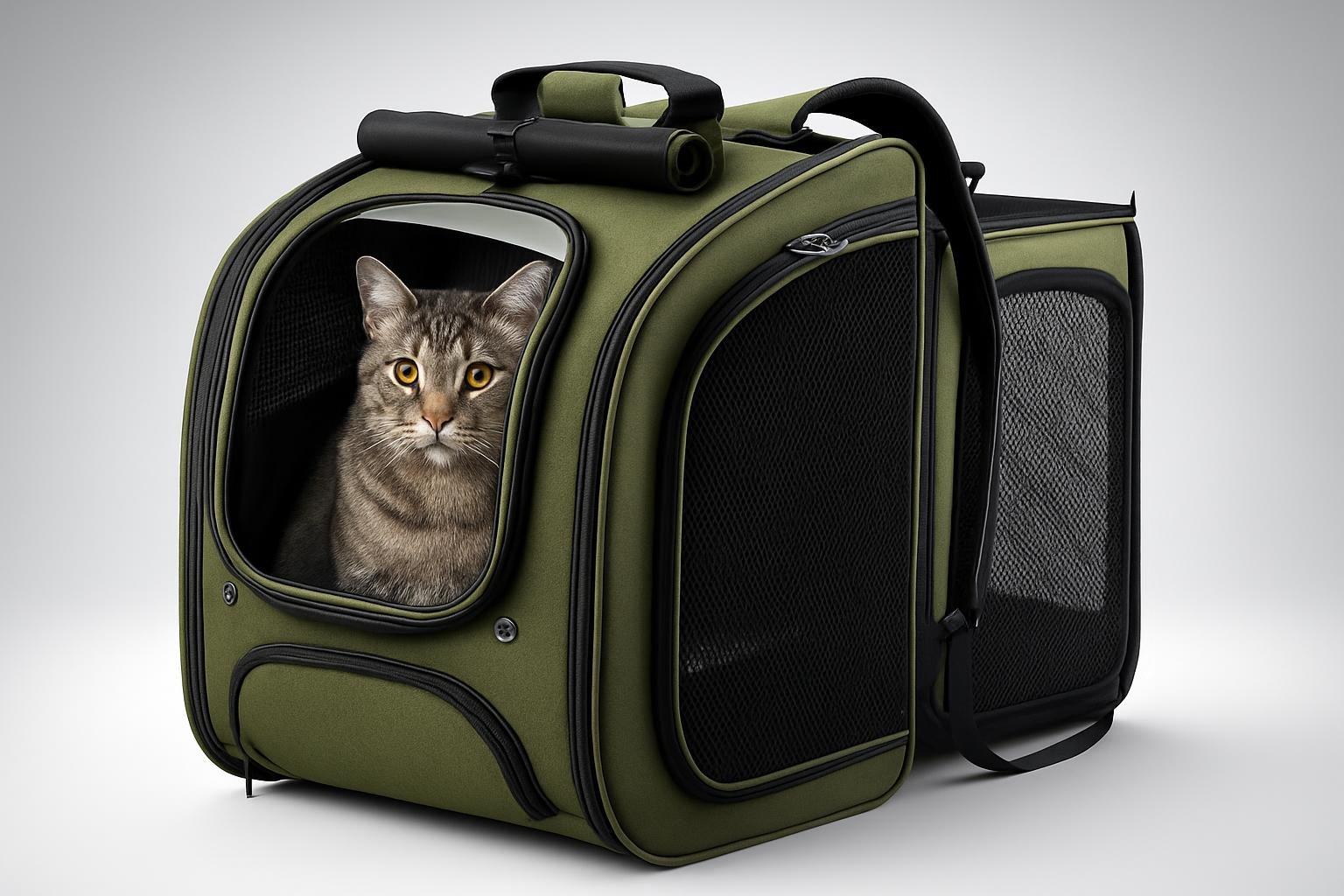 Pecute zaino trasportino per gatti a bolla: viaggiare leggeri con il micio