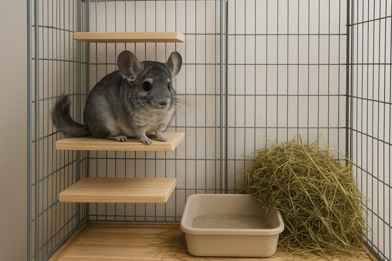 Cincillà domestico: esigenze di spazio, polvere da bagno e gestione del caldo