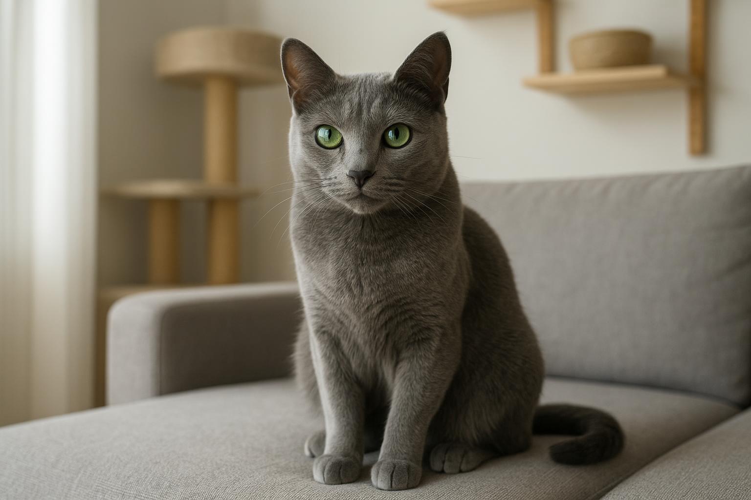 Gatto blu di russia: eleganza, carattere riservato e consigli per la vita in appartamento