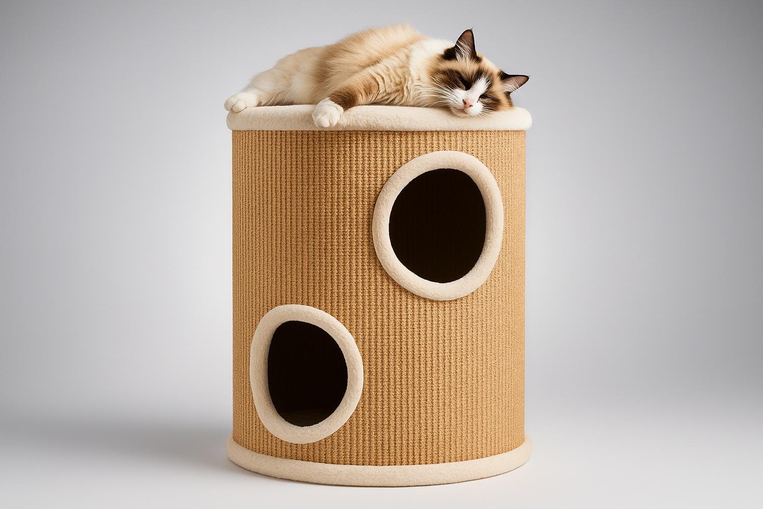 Tiragraffi torre SOARS 3 piani, soluzione compatta per gatti da appartamento in offerta