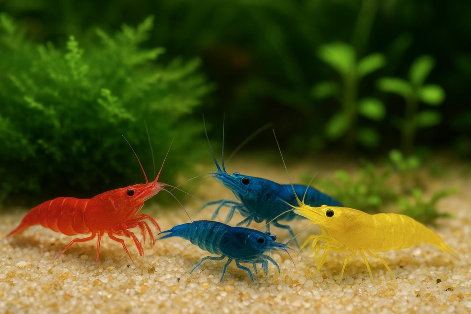 Crabiti d’acqua dolce (caridine) in acquario: invertebrati colorati per principianti