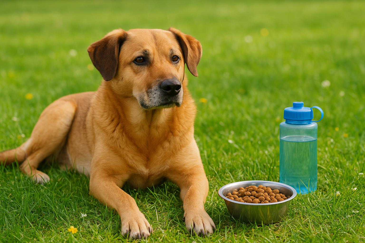 Cane con stomaco sensibile in primavera: come gestire cambi di cibo, erba e snack fuori casa