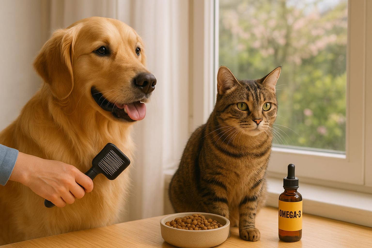 Primavera e pelo che vola: integrare acidi grassi essenziali nella dieta di cani e gatti