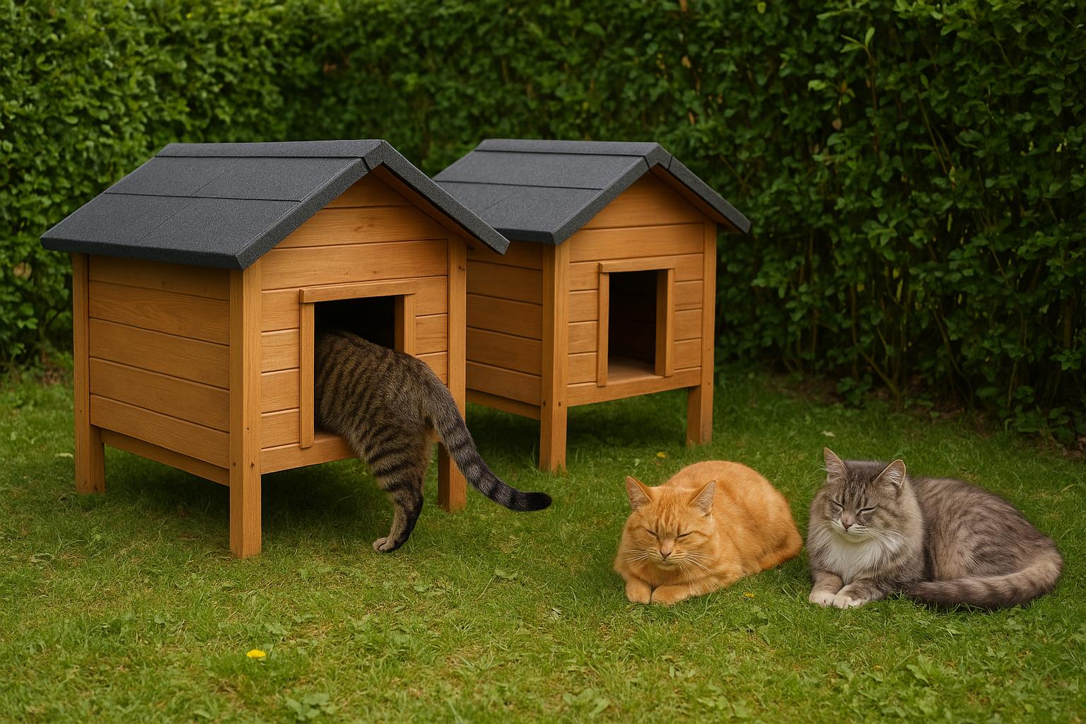 Casette da giardino per gatti liberi e colonie feline: come scegliere o costruire un rifugio sicuro