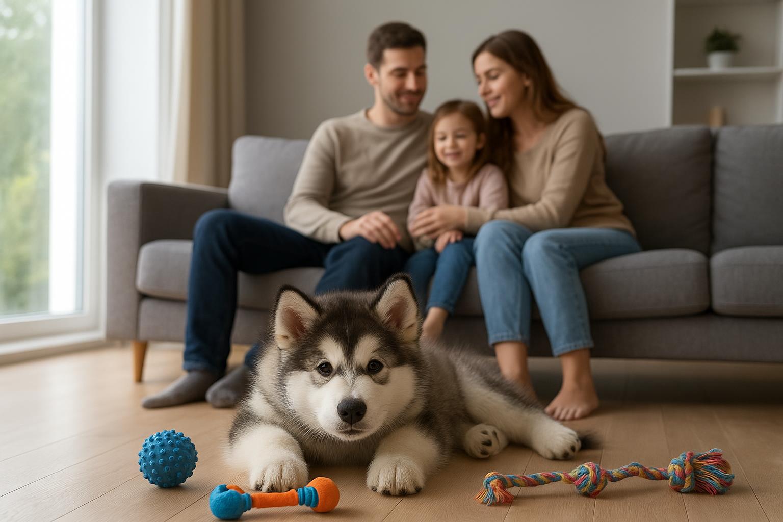Cani da slitta oltre l’outdoor: come vive un malamute cucciolo in famiglia moderna