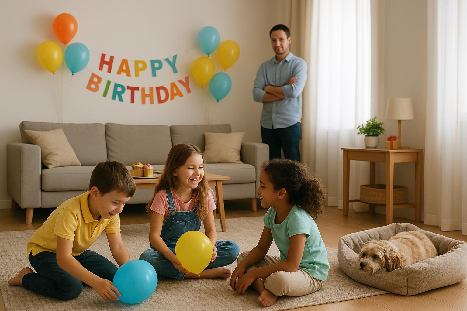 Animali domestici e ospiti bambini: come preparare casa e pet a feste di compleanno e pomeriggi affollati
