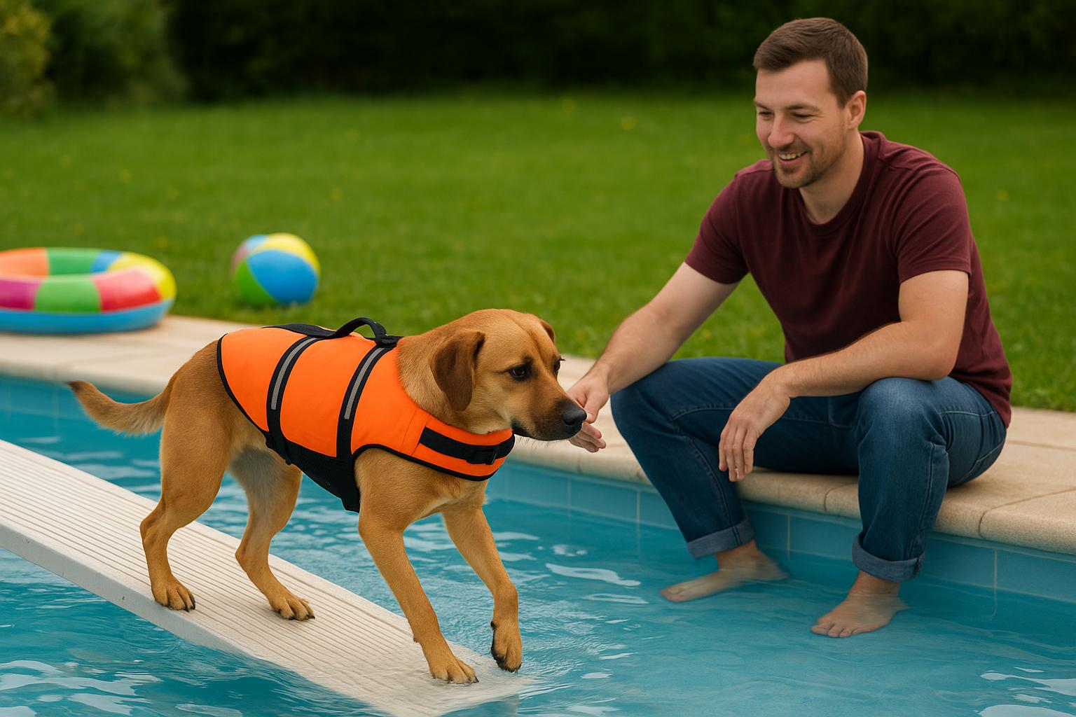 Cane e piscina in giardino: come introdurre l’acqua in sicurezza in primavera