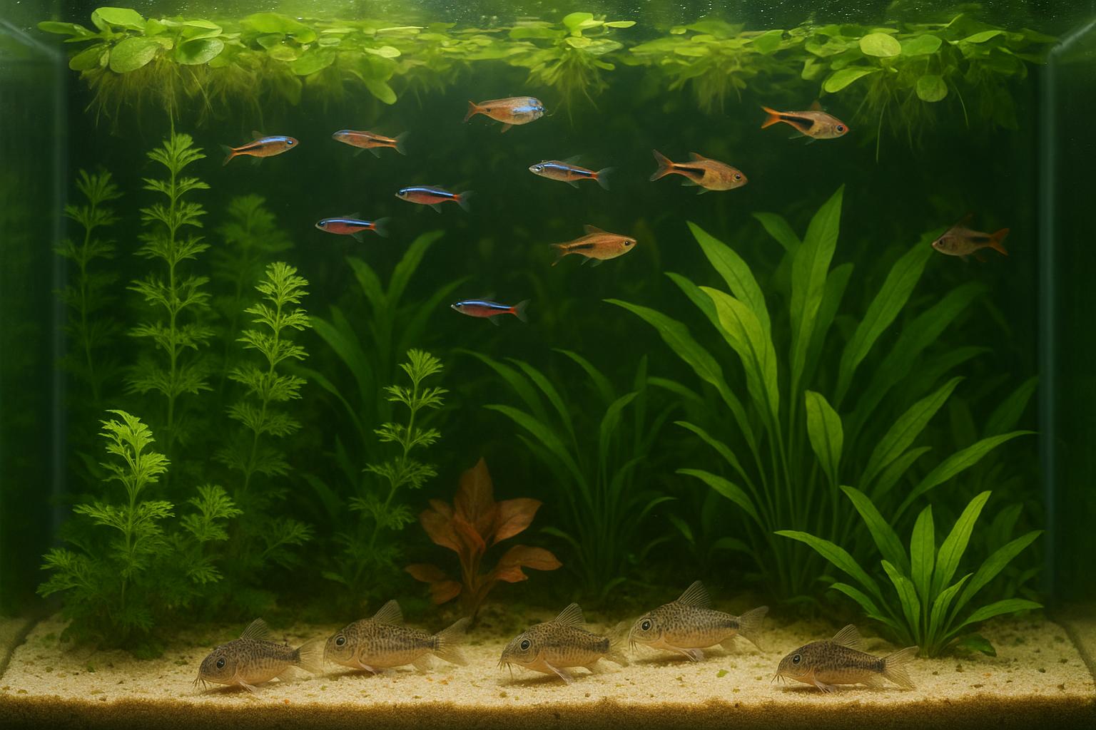 Piccoli pesci da banco superiore in acquario: come sfruttare tutti i livelli della vasca