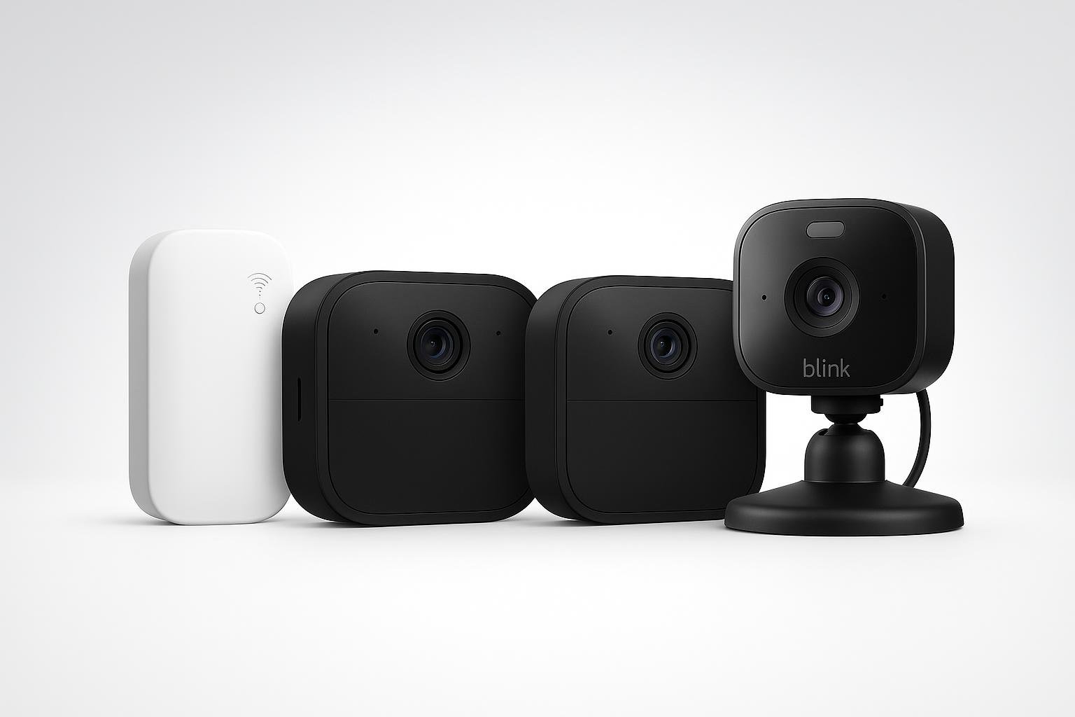 Kit videocamere Blink Outdoor 4 + Mini 2K per sorvegliare cane e gatto, occasione Amazon per una casa più sicura