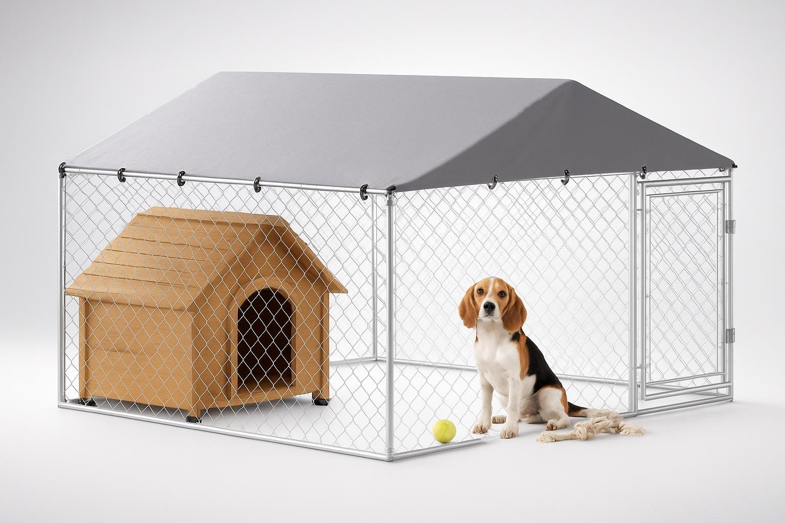 PawHut kennel gabbia per cani da esterno grande: il recinto con tetto ideale per il giardino