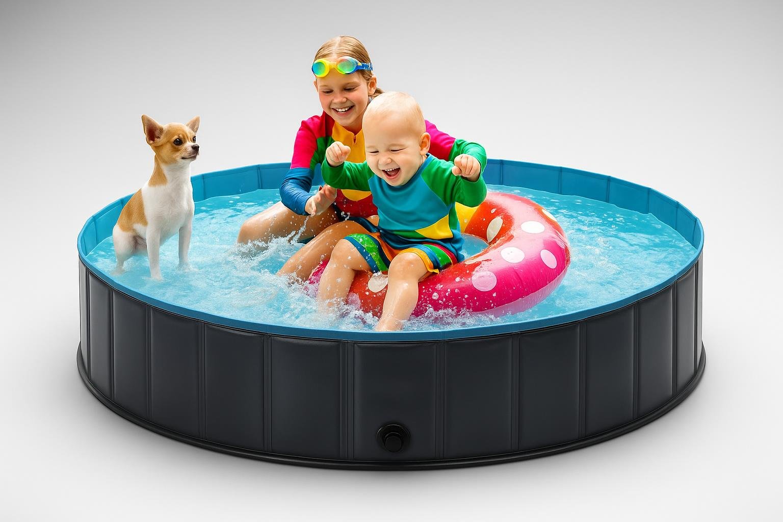 Piscina pieghevole lunaoo per cani grandi, come trasformare il giardino in un’area relax estiva per il tuo pet