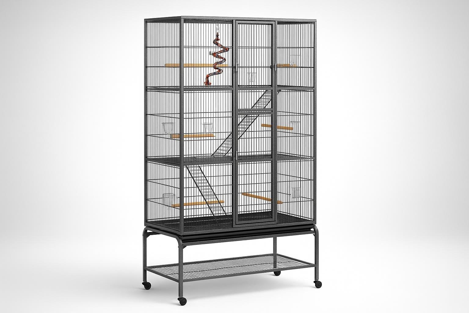 Yaheetech grande gabbia-voliera 77 x 46 x 175,5 cm: soluzione verticale per pappagalli e piccoli pet ora in promozione su Amazon