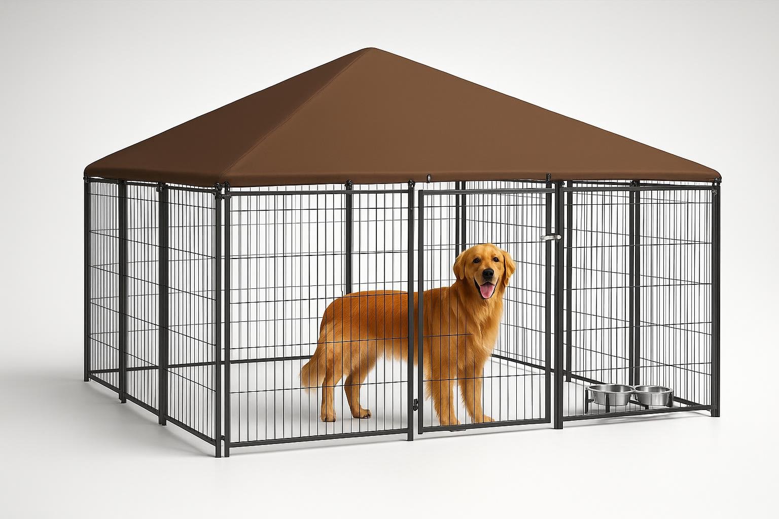 PawHut recinto da esterno per cani con tetto anti‑UV: box spazioso per il giardino in offerta su Amazon