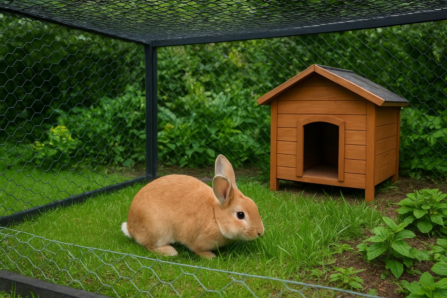 Conigli e giardino: come allestire un’area sicura contro predatori e fughe