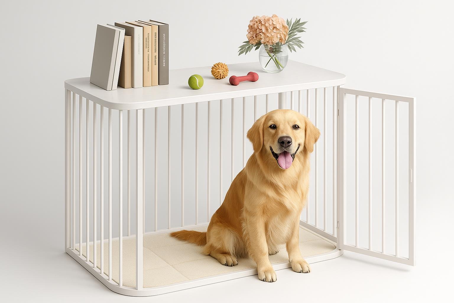 Hzuaneri gabbia per cani da interno 108 cm con cuscino, kennel arredo XXL in promozione su Amazon