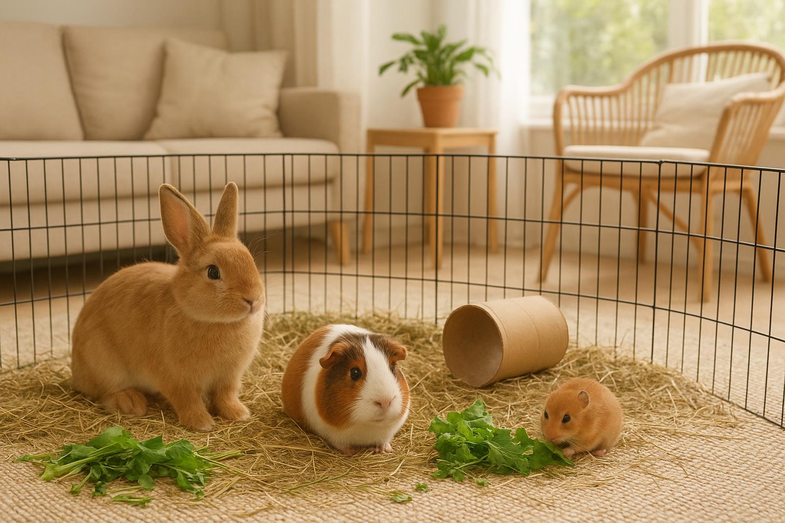 Piccoli pet e vacanze estive a casa: come arricchire la routine di conigli, cavie e criceti