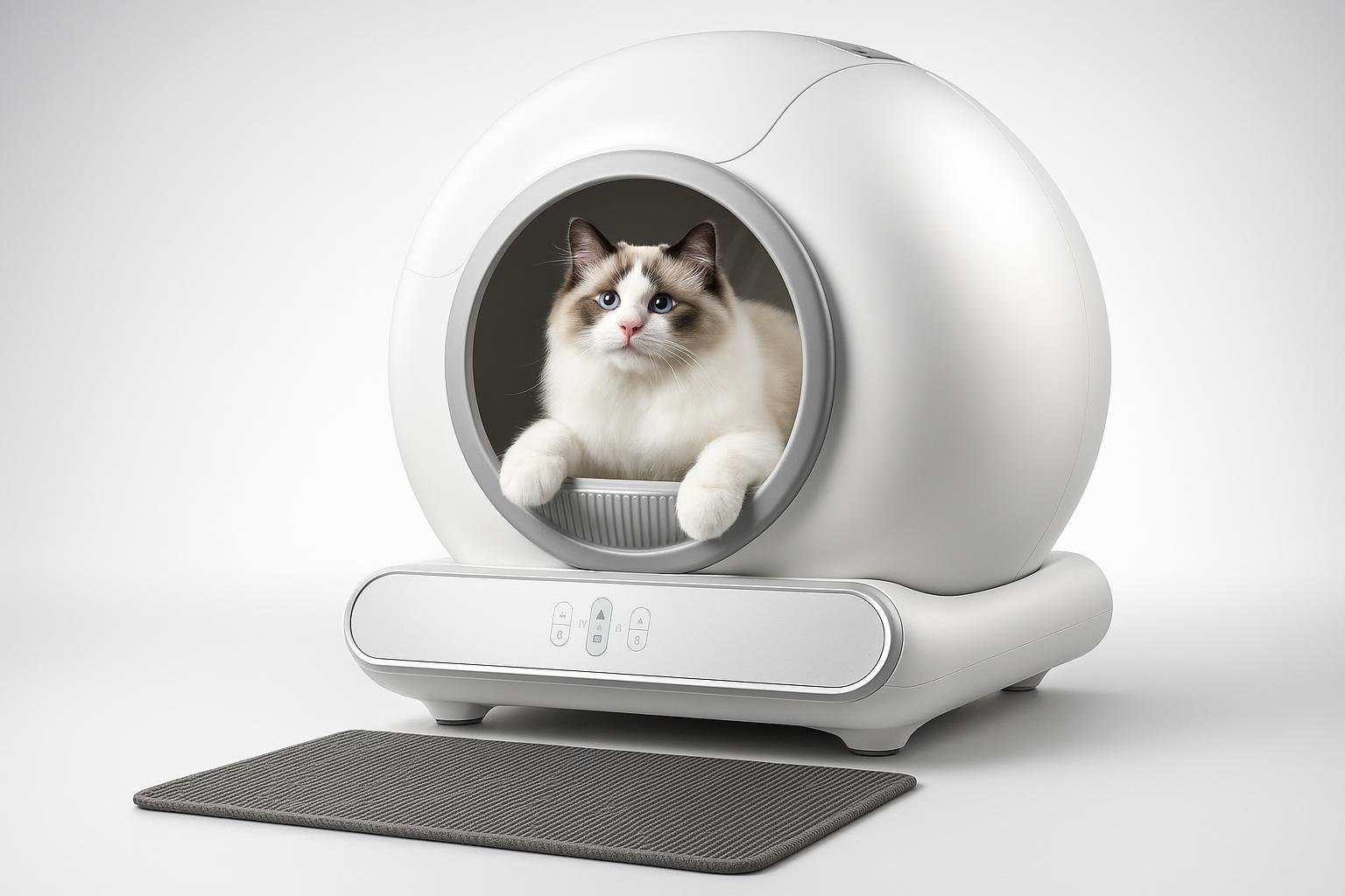 Lettiera gatto autopulente 65 litri con app, soluzione smart per case con più mici