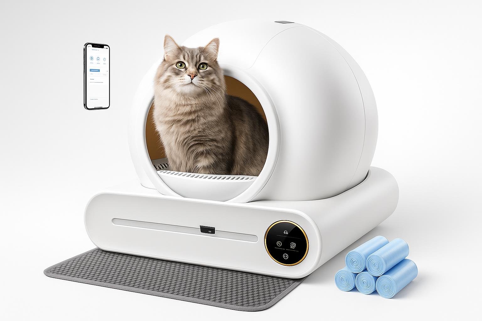 Lettiera autopulente XQDKoon con app: la toilette hi-tech per gatti ora a prezzo ribassato su Amazon