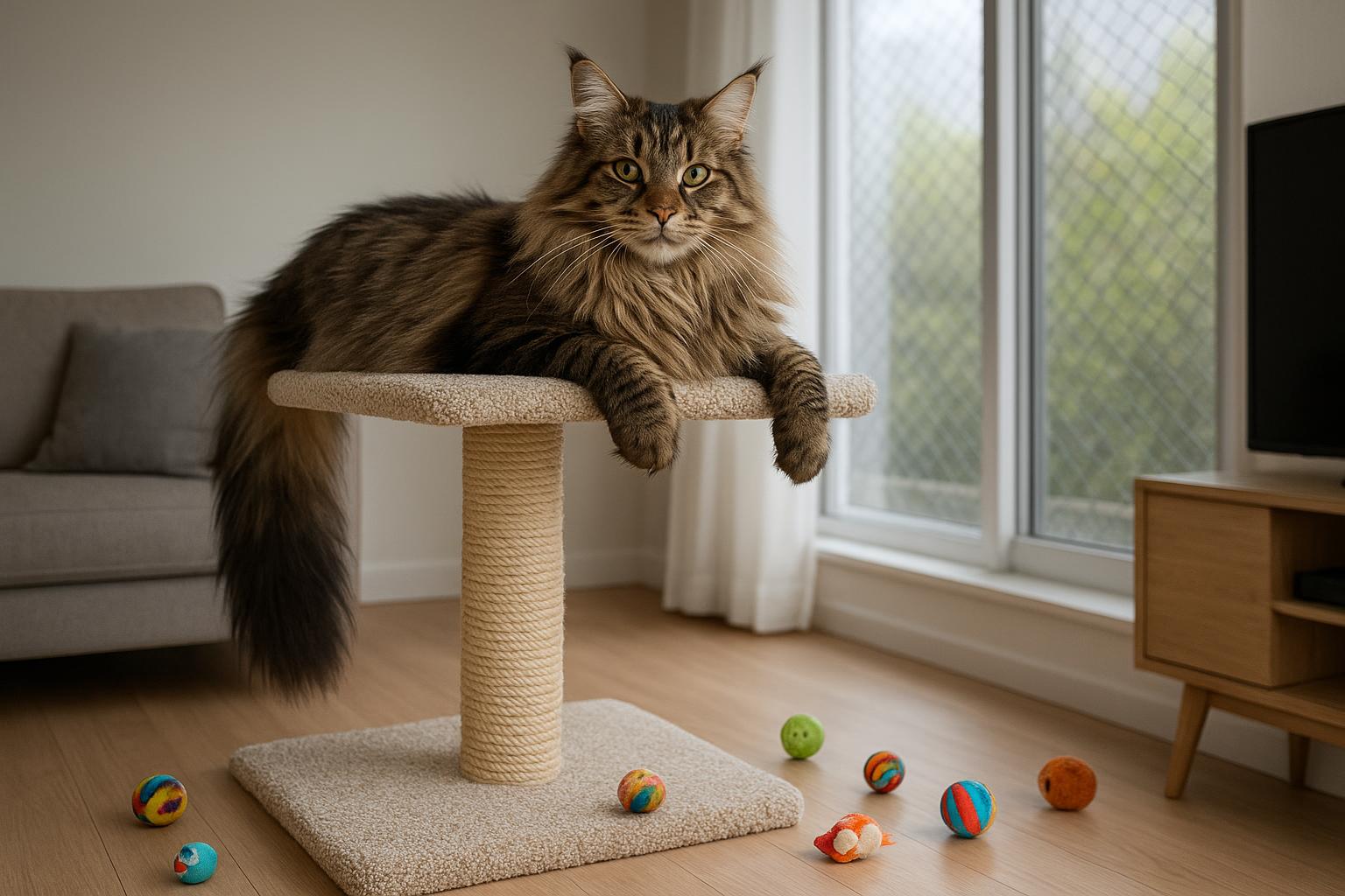 Maine coon in casa: come vivere con il gigante buono tra gioco, toelettatura e salute