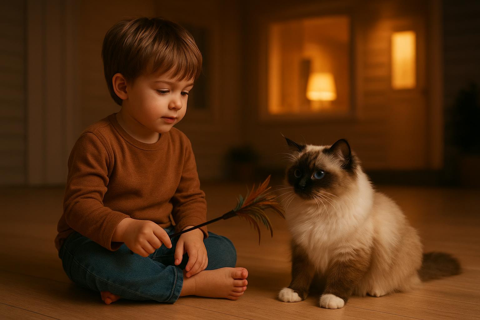 Gatto ragdoll e bambini: come impostare una convivenza serena e rispettosa