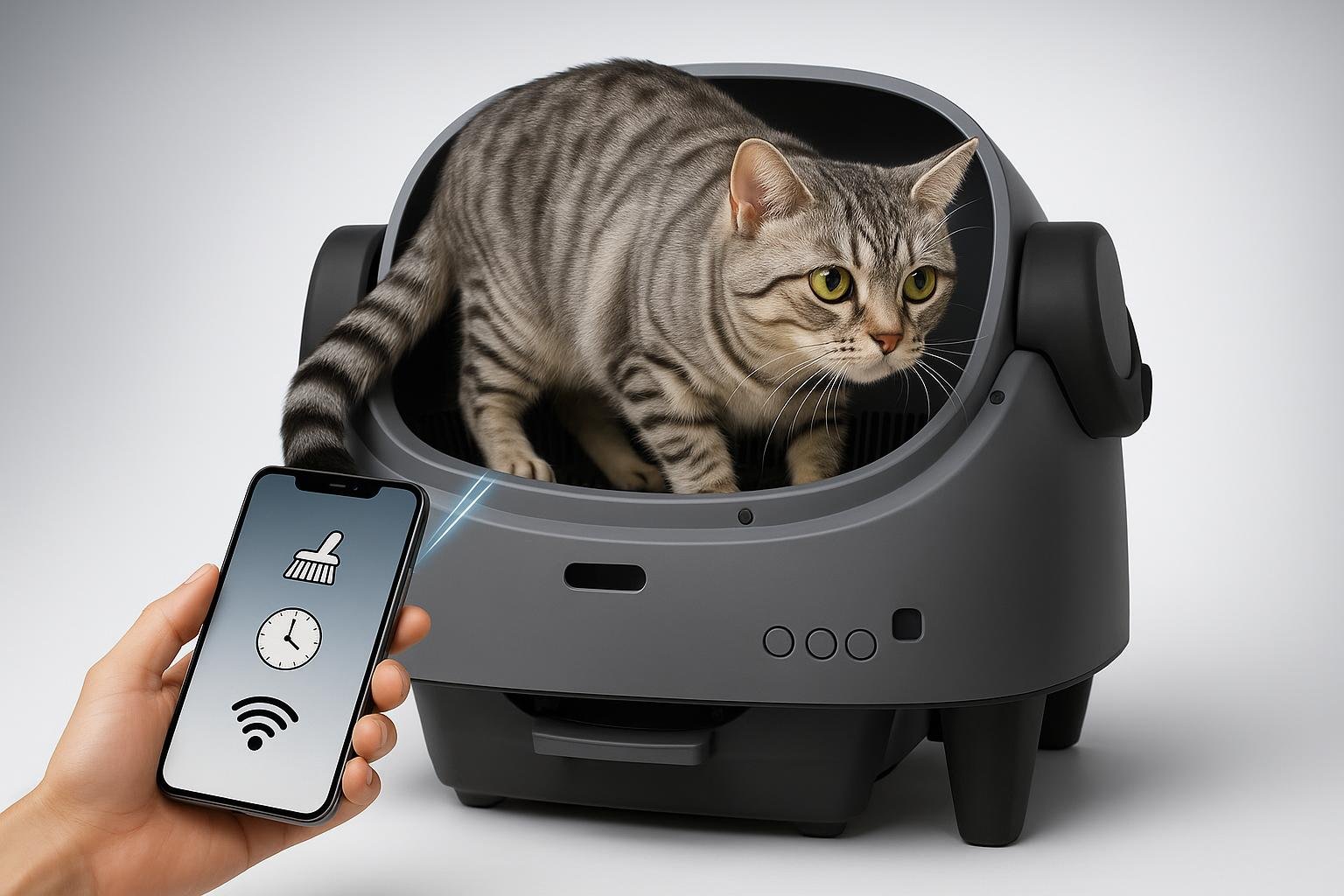 Lettiera gatto autopulente Garvee XXL in offerta su Amazon: cassettina intelligente per gatti grandi