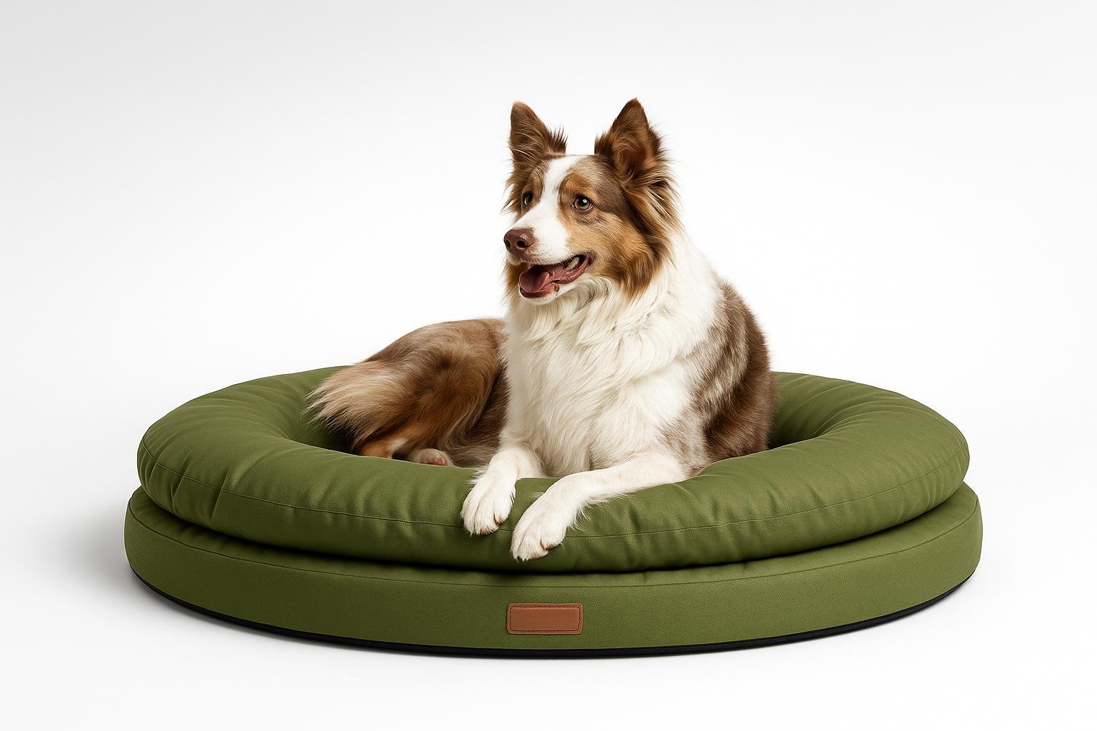 ClevaHome cuccia ortopedica rotonda per cani, letto doppio strato per articolazioni sensibili