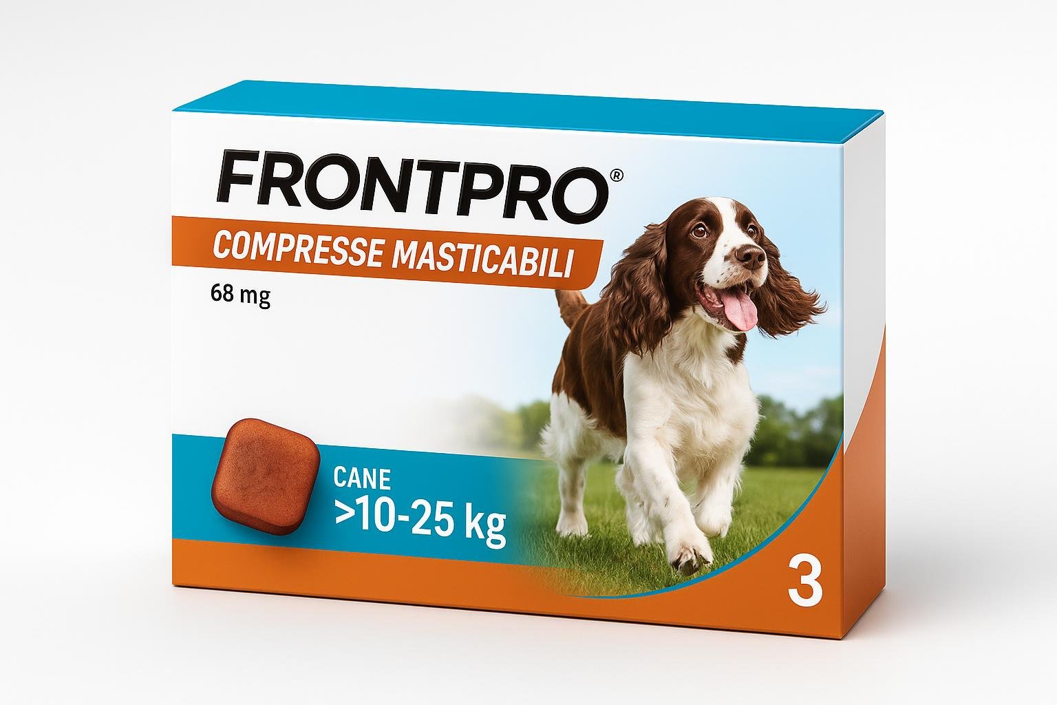 FRONTPRO compresse antiparassitarie per cani 10-25 kg, protezione pratica contro pulci e zecche su Amazon