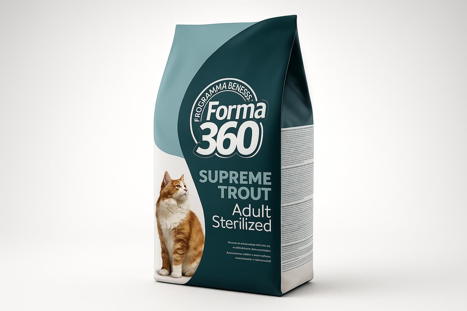 Supreme Trout Adult Forma360, crocchette senza cereali per gatti sterilizzati alla trota in sacco da 10 kg