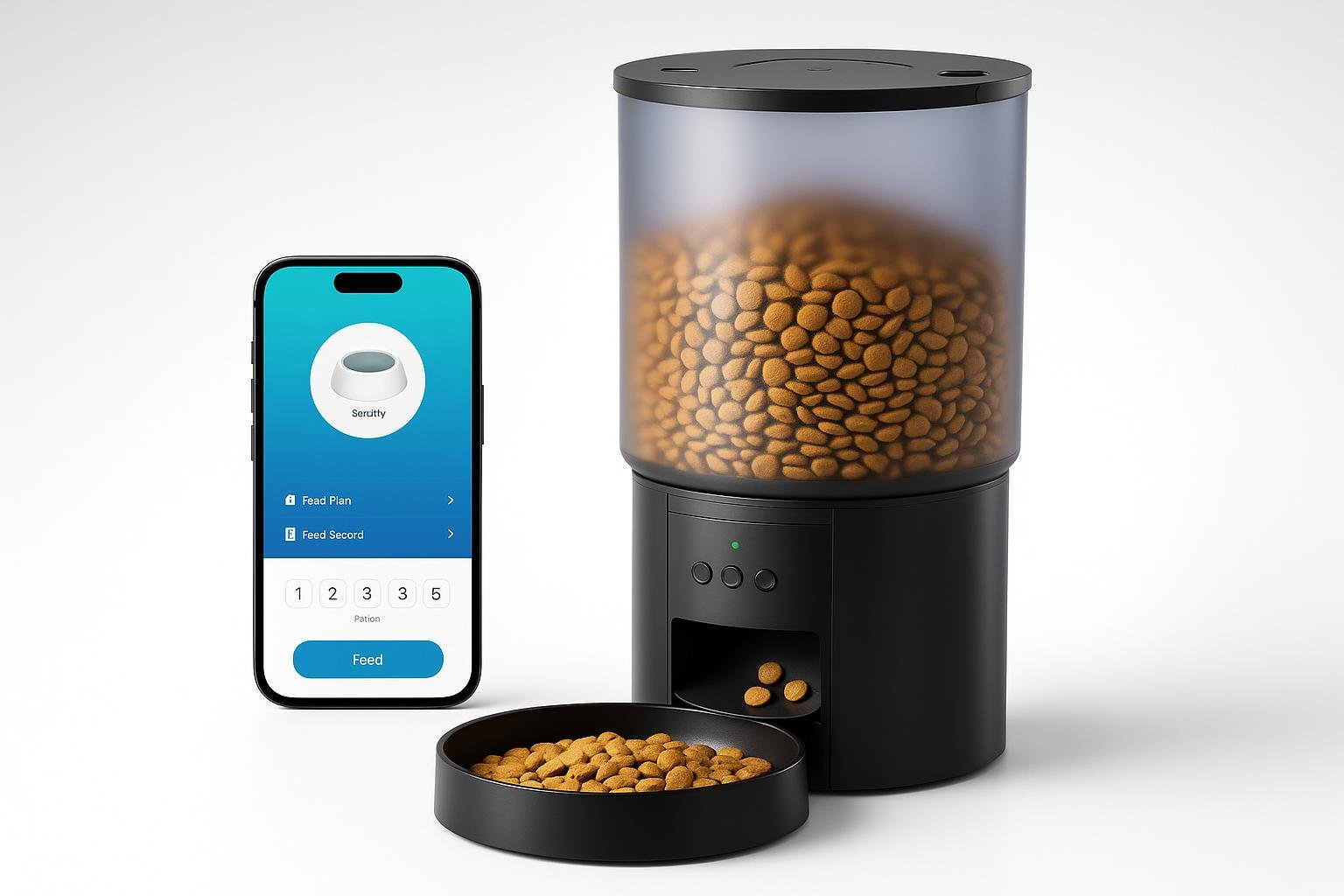 Distributore automatico di cibo WiFi da 6L per cani e gatti, gestione smart dei pasti in offerta su Amazon